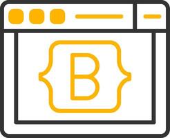 Bootstrap CSS Toolkit Icon Line Two Color vector
