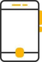 Business Smartphone Device Line Two Color vector