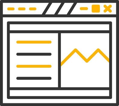 pegajoso página encabezamiento sección línea dos color vector