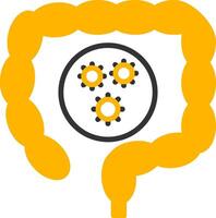 Shigella Diarrheal Pathogen Line Two Color vector