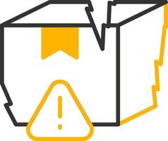 Production Quality Control Issues Line Two Color vector