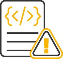Script Runtime Error Line Two Color vector