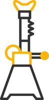 Vehicle Jack Stands Line Two Color vector
