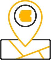Library Point of Interest Line Two Color vector