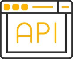 API Integration Gateway Line Two Color vector