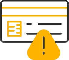 Invalid Credentials Error Line Two Color vector