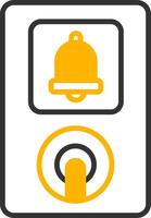Platform Emergency Intercom Panel Line Two Color vector
