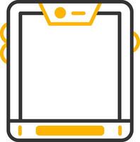 Digital Tablet Gadget Line Two Color vector