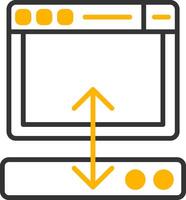 WebSocket Live Connection Icon Line Two Color vector