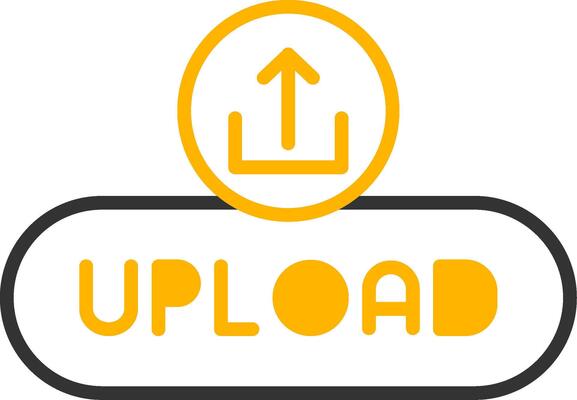 File Upload Button Line Two Color