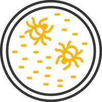 Brucella Zoonotic Infection Pathogen Line Two Color vector