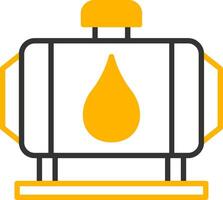 Mechanical Water Pump System Line Two Color vector