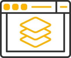 Full Stack Dev Toolbox Line Two Color vector