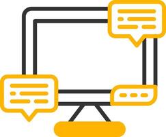 Quick Freelance Instant Messaging Line Two Color vector