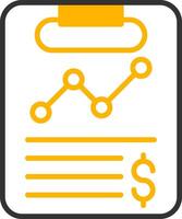 Credit Report Evaluation Form Line Two Color vector