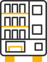 Snack Vending Machine Line Two Color vector
