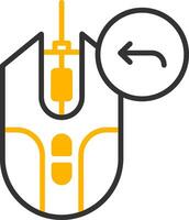 Go Back Button Line Two Color vector