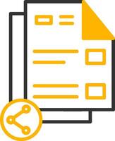Easy File Sharing Option Line Two Color vector