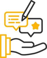 Sent Feedback Request Form Line Two Color vector