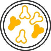 Bifidobacterium bifidum Gut Health Bacteria Line Two Color vector