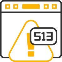 Error 513 Proxy Payload Overflow Line Two Color vector