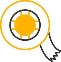 Insulated Electrical Tape Line Two Color vector