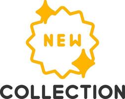 New Fashion Collection Alert Line Two Color vector