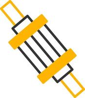 In Glyph Fuel Filter Line Two Color vector