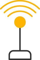Public WiFi Access Zone Line Two Color vector
