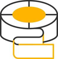 Transparent Adhesive Tape Line Two Color vector