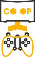 Cooperative Co op Mode Line Two Color vector