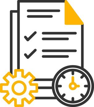 ágil proyecto administración herramienta línea dos color vector