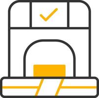 Contactless Ticket Validator Line Two Color vector