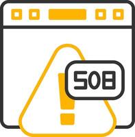 Error 508 Loop Detected Error Line Two Color vector