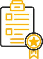 Complete Client Project OutGlyph Line Two Color vector