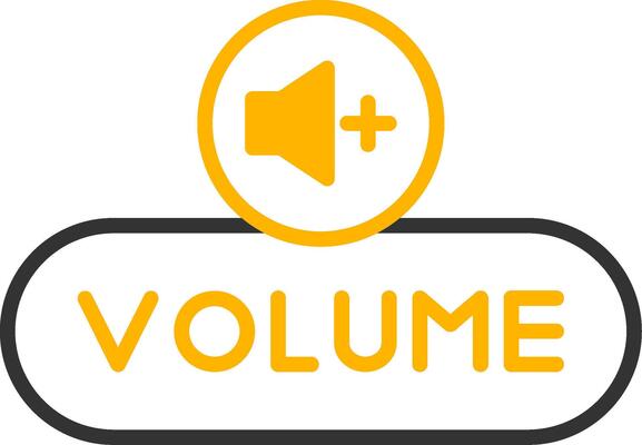 Increase Volume Button Line Two Color