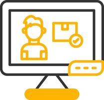 Final Freelance File Delivery Line Two Color vector