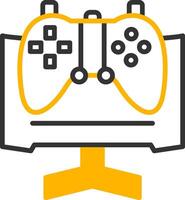 Pre Release Game Testing Line Two Color vector