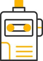 Plastic School Recorder Line Two Color vector