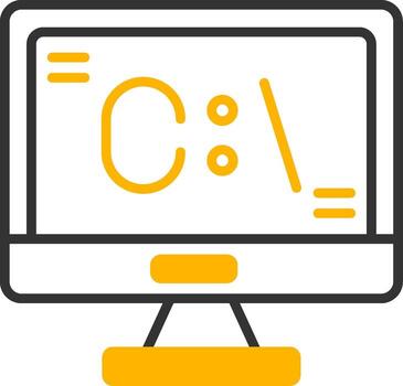 Command Glyph Interface Icon Line Two Color vector