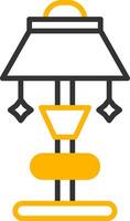 LED Adjustable Desk Lamp Line Two Color vector