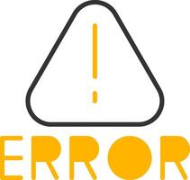System Error Message Line Two Color vector