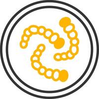 Streptococcus pneumoniae Pneumococcal Pathogen Line Two Color vector