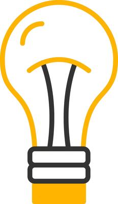 Screw In Light Bulb Line Two Color