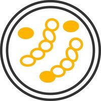 Streptococcus agalactiae Group B Streptococcus Line Two Color vector