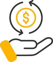 Return On Investment Report Line Two Color vector