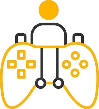 Heroic Game Quest Objective Line Two Color vector