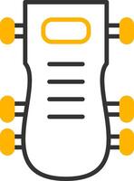 Garage Floor Creeper Line Two Color vector