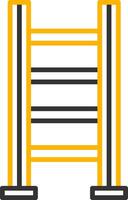 Telescoping Step Ladder Line Two Color vector