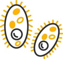 Enterococcus faecium Antibiotic Resistant Bacteria Line Two Color vector